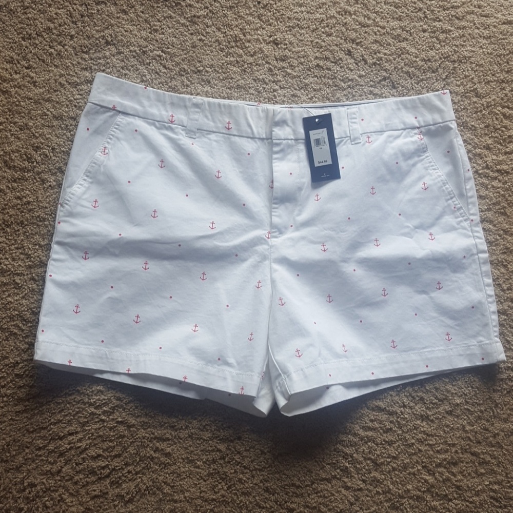 Tommy Hilfiger White Anchor Shorts